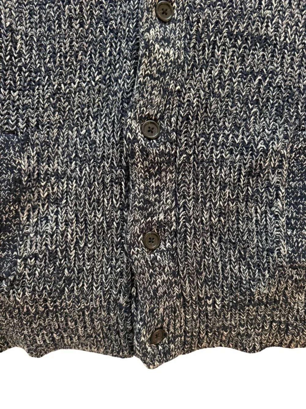 Banana Republic Mens Shawl Collar Button Front Cardigan Size XL Blue Gray Casual